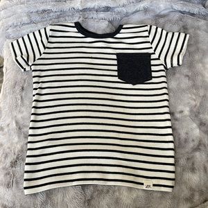 LuLu and Roo Jet striped short sleeve pocket shirt
